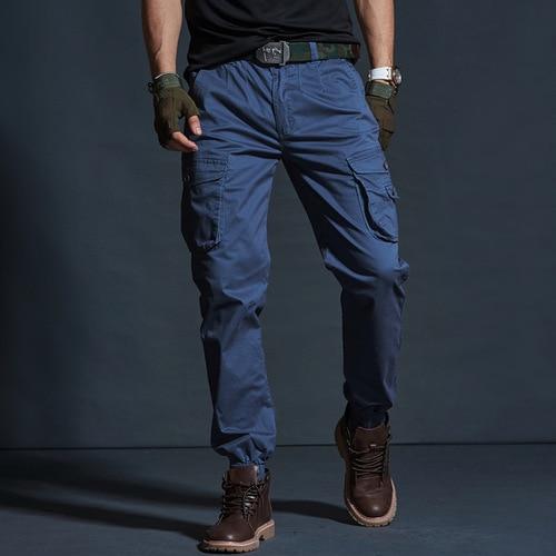 

Чоловічі штани-карго Повсякденні чоловічі штани Baggy Regular Cotton Trousers Чоловічі бойові військово-тактичні штани з кількома кишенями 38