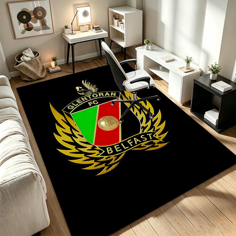 Glentoran FC A rug suitable for office chair areas living rooms and computer desks perfect for home offices and an ideal holiday gift