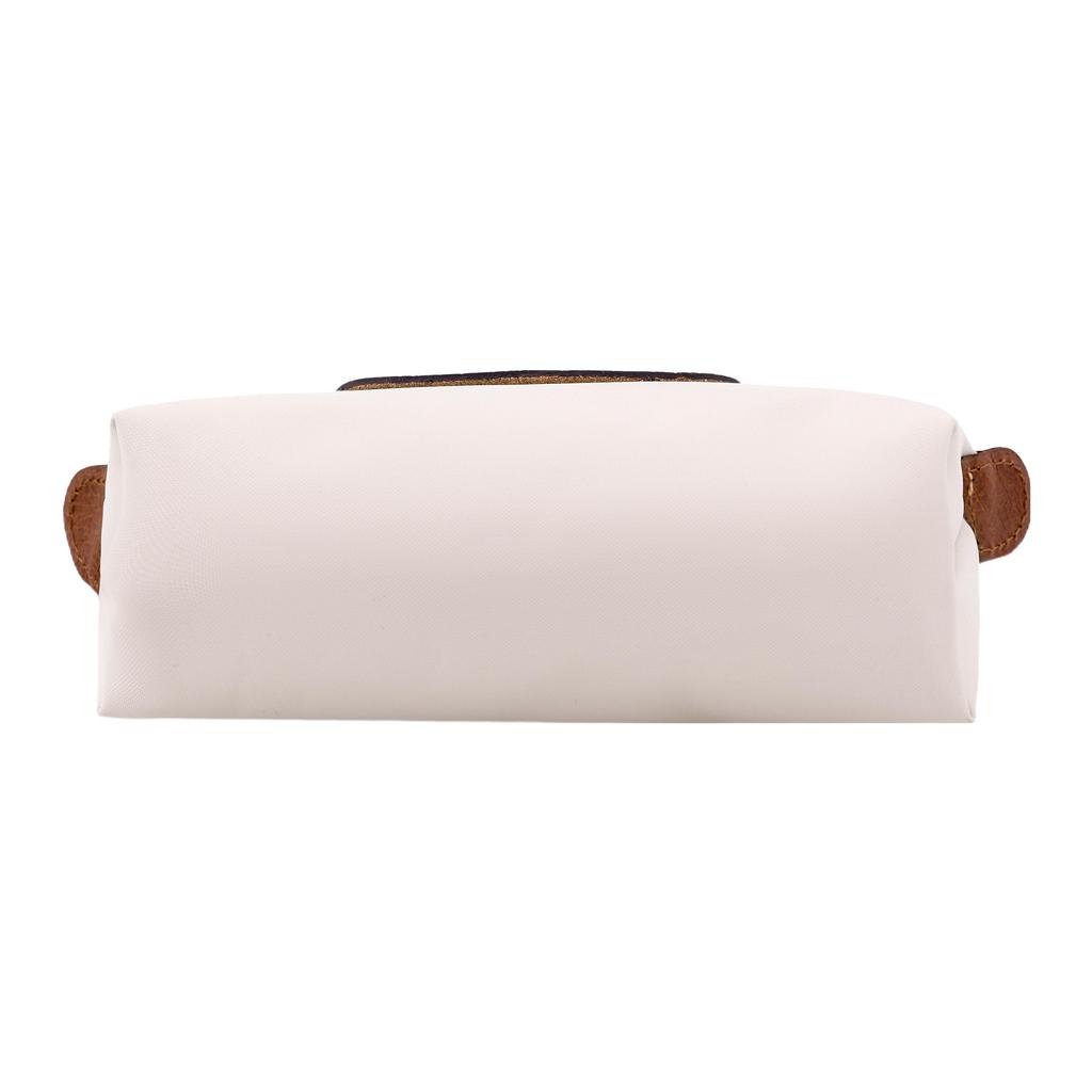 Longchamp Le Pliage 17 Drukknoop Ritssluiting Korte Handgreep Tas Met Leerafwerking Dames handtassen Beige 34175089p71