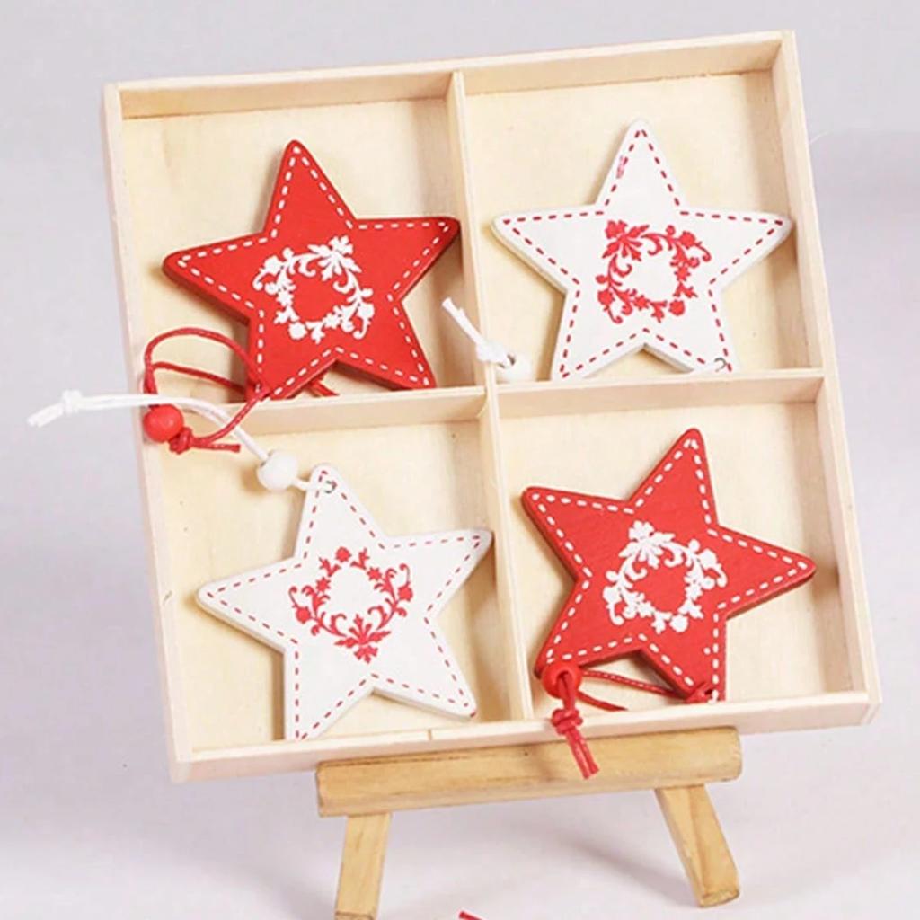 1pc-Christmas Wooden Pendant, Christmas Tree Hanging Decoration, New Year's Christmas Gift Decoration, Home Decoration