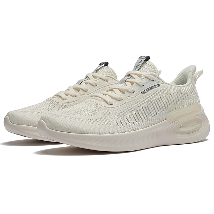 361 NFO Fashion Mesh, Textile Slip Resistant Cushioning Breathable Lightweight Low top Running Shoes Men's White Gray 672122230