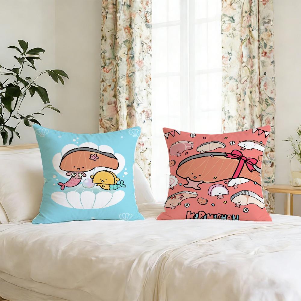 KkIRIMIanime cchan cushion cover For Pillow Printing Sofa Decoration Home Car Room Coffee Shop Office Nordic Simplicity