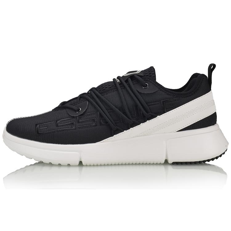

New LiNing Essence 2 WS Cushioned Breathable Lightweight Slip Resistant Low Top Vintage Basketball Shoes Men s Black White AGBQ007-1 45