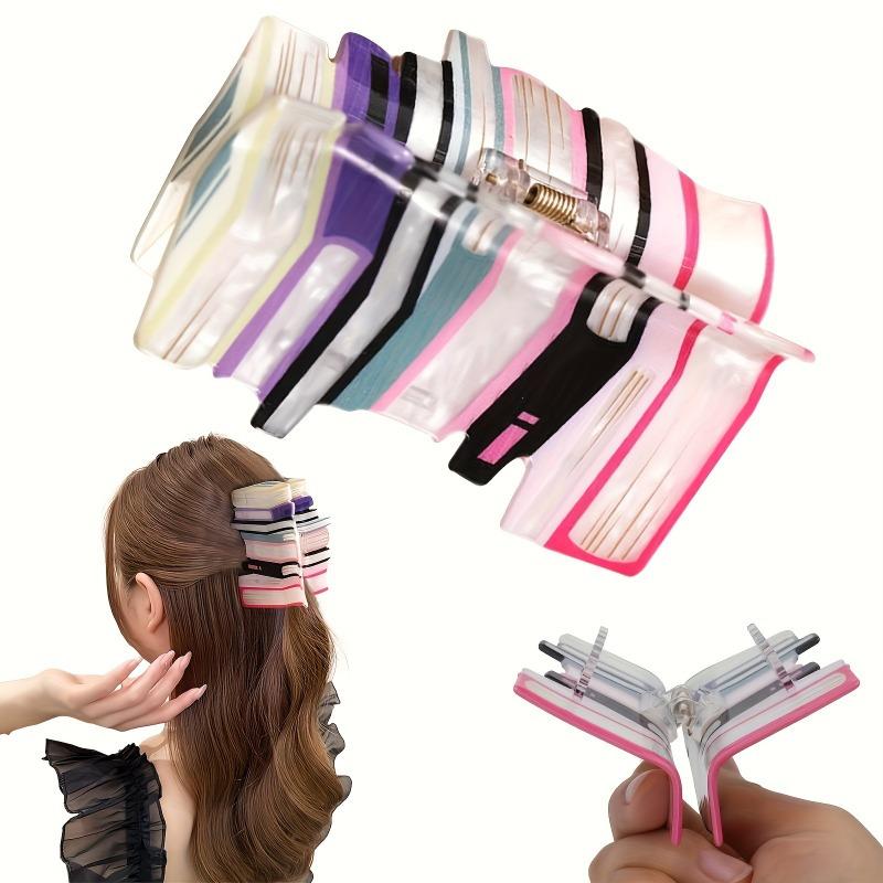 Elegant Acrylic Book-Shaped Hair Clip A Cute and Fashionable Accessory for Women the Perfect Birthday Gift