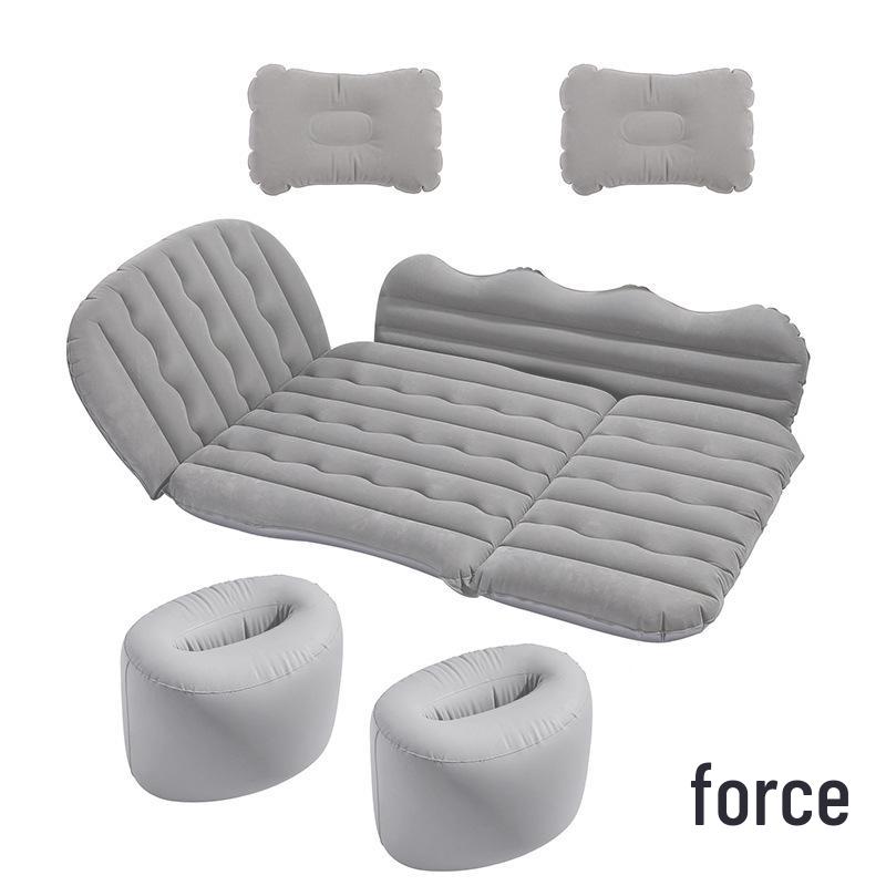 Car Inflatable Bed: 3/7 Split Folding Rear Seat Travel Mattress