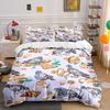 Tauben mit Essen Muster Bedrucktes Bettbezug-Set1 Bettbezug+2 Kissenbezüge Mehrere Größen Schlafzimmer Bettwäsche Dekor Luxuriöse Geschenke