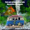Adorno para Acuario con Forma de Accidente de Coche, con Agujeros para Esconder Peces y Camarones, Decoraciones para Acuario y Paisajismo de Acuarios.