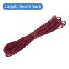 Uxcell Twisted Cord Trim 5 Yard 3mm 3-Ply Twine Braided Rope Shiny Thread String for Craft Gift Bag Curtain Christmas Decor