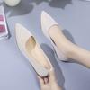 Fashion Wedding Bride Shoe Slip-on Women's Flat Shoes Pointed Toe Elegant Dress Beau Today Chic Point Comfortable Young Ladies Footwear