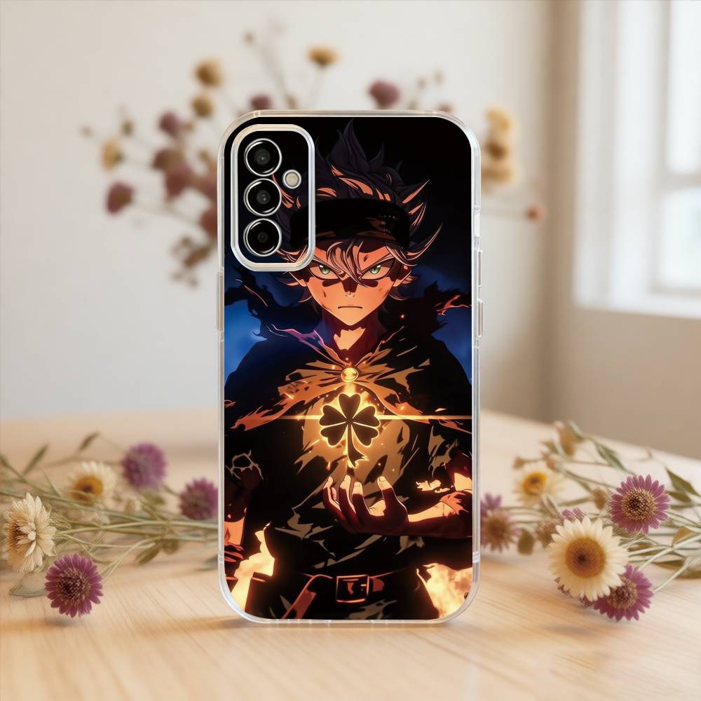 Black Clover Asta Phone Case Transparent Silicone Soft For SamsungA10,12,20,21S,30,31,40,50,51,52,70,71