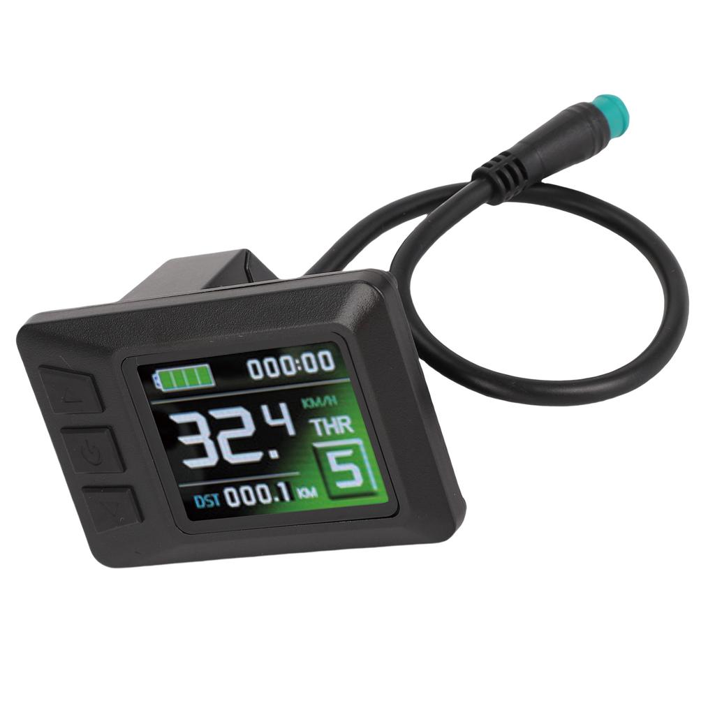 Electric Scooter Display Electric Scooter Dashboard 5 Pin Rain Proof Connector ABS Lightweight Fine Craftsmanship for Cycling