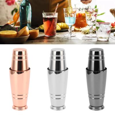 304 Stainless Steel Bar Shaker Tins Bar Shaker Tool Cocktail Mixer Glossy with Bottom Dishwasher Safe  Shaker for Home Bar