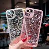 Diamond Pattern Phone Case For IPhone 16 15 14 13 12 Pro Max 11 XS XR 7 8 Plus SE2/SE3 Transparent Shockproof Back Cover