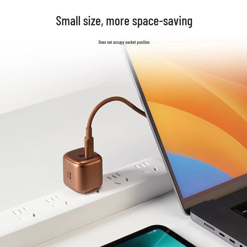 MOMAX 30W GaN Dual-Port Fast Charger with Foldable Plug