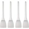 Tsubame-Sanjo Long Thick Monja Spatula Set of 4, Stainless Steel, Made In Japan