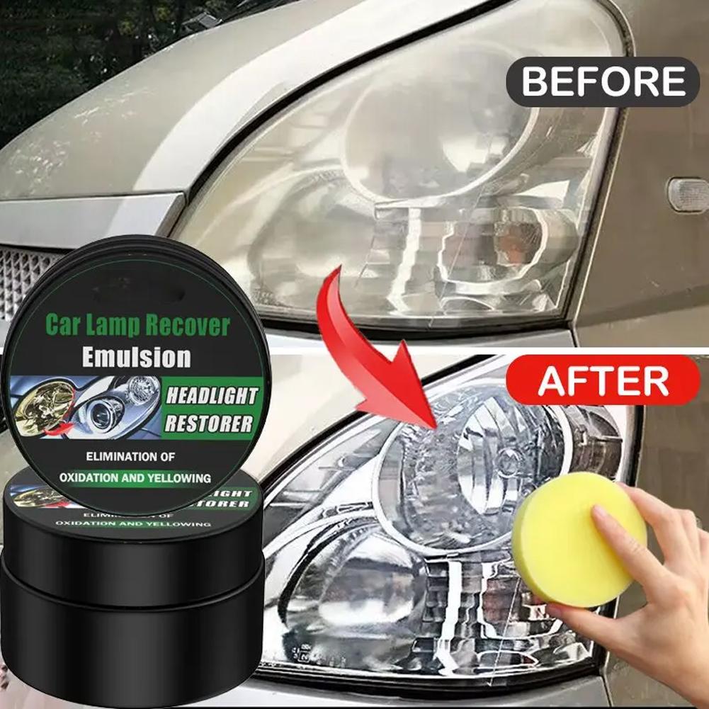 Car Headlight Restoration Polishing Kits Headlamp Scratch Repair Remover Oxidation Headlight Liquid Cleaning Polish Remove P2J5