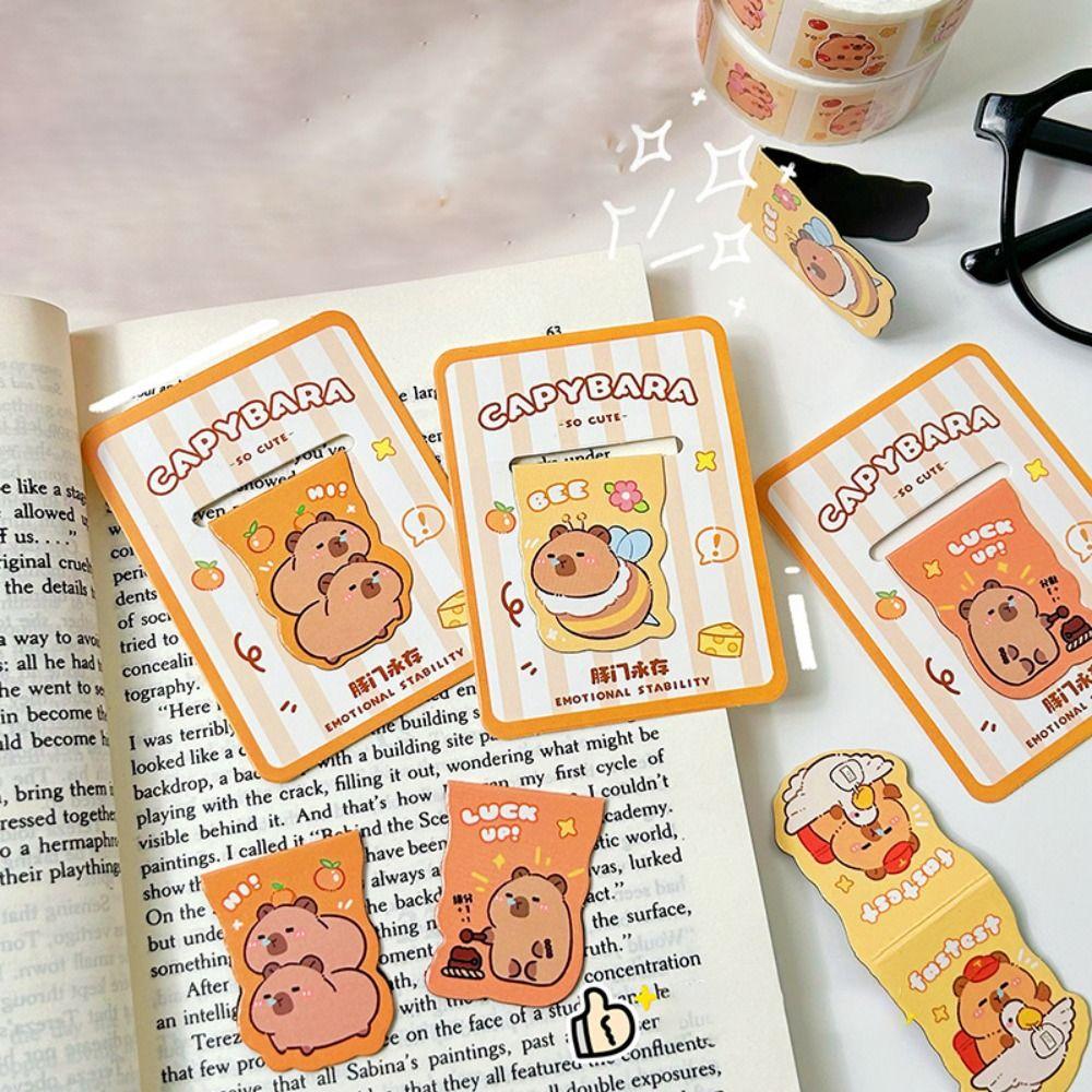 

Полезный держатель для страниц книги Магнитный зажим для чтения Прочная закладка Capybara для студентов style 3