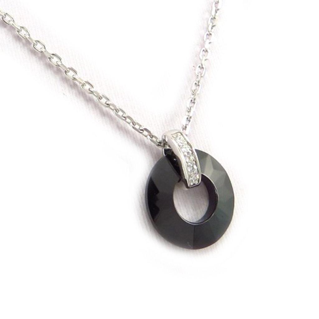 Les Trésors De Lily [K6633] - Collier Argent 'Sissi' noir céramique