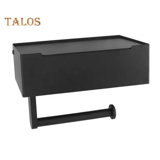 

Вешалка для салфеток без перфорации, практичный туалет из нержавеющей стали, держатель для мобильного телефона в рулонах, принадлежности для ванной комнаты чёрный