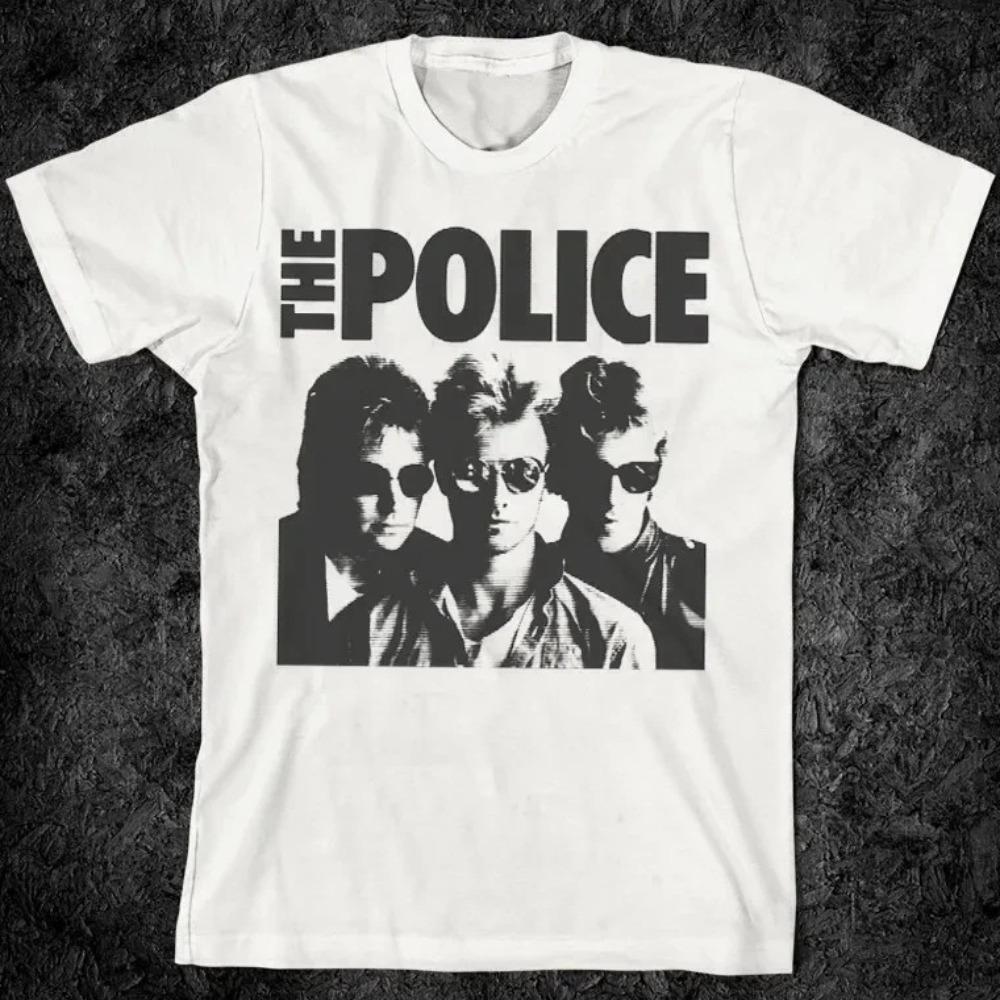 The Police Walking On The Moon Vintage Style Japan 1980 Tour Poster Print New Wave Rock Unisex T-Shirt