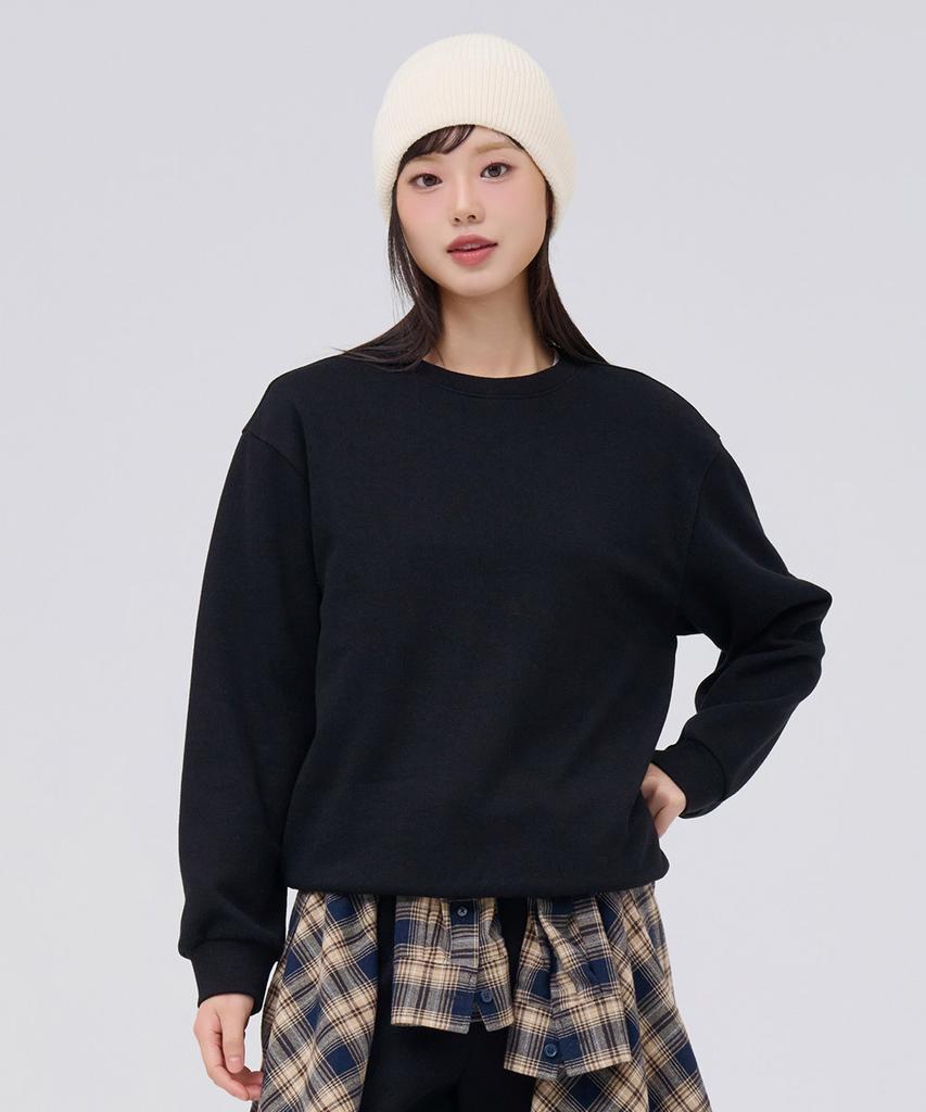 CHASECULT Unisex Essential Brushed Sweatshirt - Black