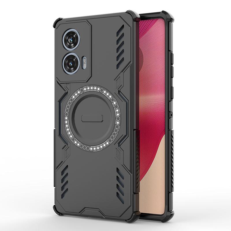 KEYSION Dutý kryt pro odvod tepla pro Motorola Edge 50 5G 50 Neo Magnetické chlazení Nárazuvzdorný kryt na telefon pro Edge 50 Fusion