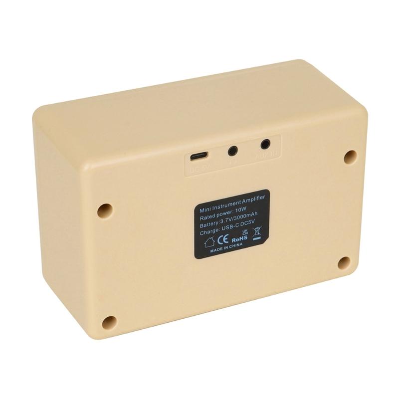 10W Guitar Amplifier Portable Practice Guitar Amp Small Electric Amplifier with Volumes Control Speaker Effect Parts