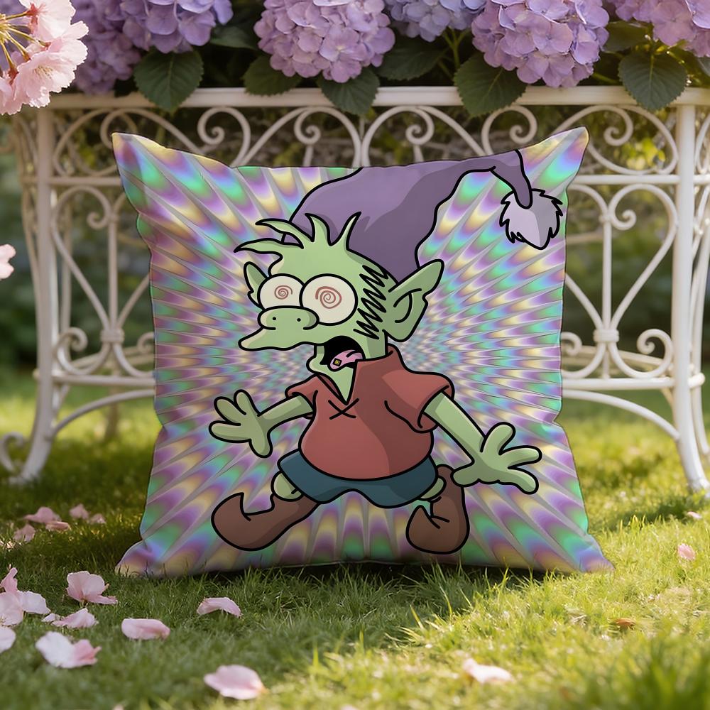 Anime D-DisenchantmentS Cushion Cover Home & Car Dual-Scene Pillow Cover: Reversible for Premium Comfort