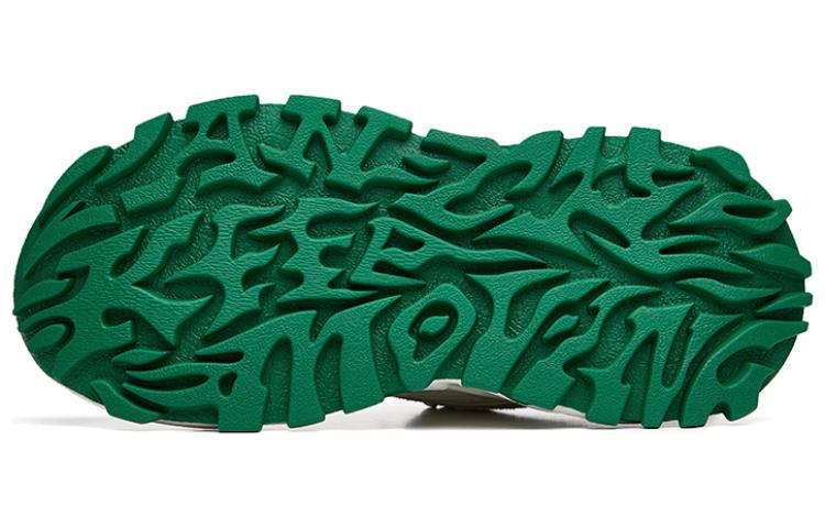 Women's Sneakers Anta Hot Textile, Synthetic Leather, Split Suede Low top Casual Shoes Women's White Green