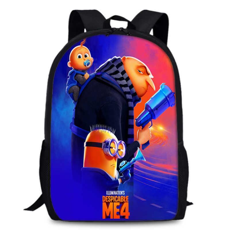 Spacious 15-inch Despicable Me 4 Backpack For School Oxford Fabric Breathable