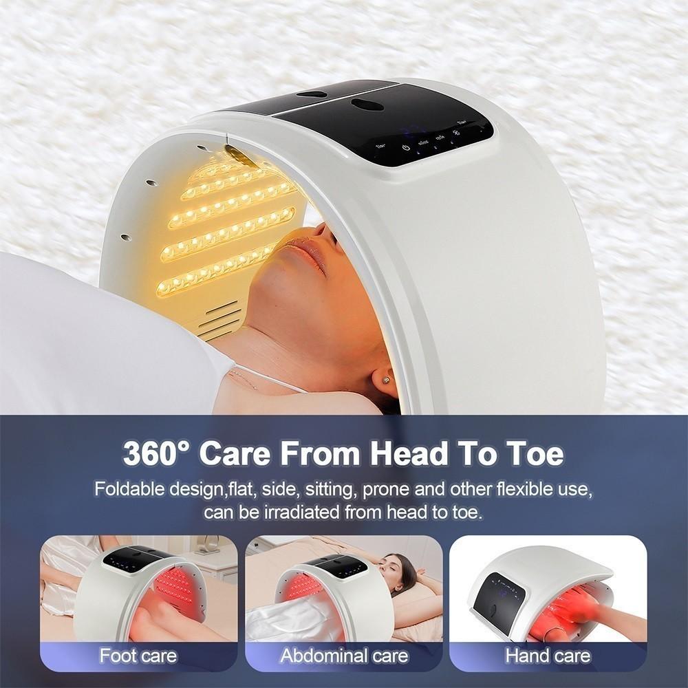 Multiple Spectrum Irradiation Facial Light Therapy Beauty Device Foldable LED Photon Machine Spray Skin Care Machine