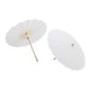 2PCS White Paper Umbrella Oiled Paper Painting Decorative Chinese Style Umbrella for Wedding Photo Props