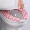 Thickened Fleece Toilet Seat Cover Washable Adhesive Toilet Ring Pad Suitable For Home Dormitories And Hotels In Autumn / Winter