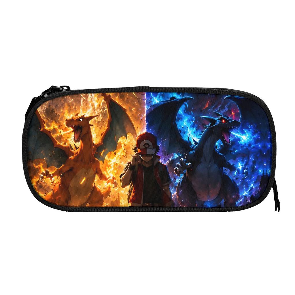 Custom Pokemon Gengar Pumpkin Halloween Large Capacity Bags for Child School Pencil Bag for Boys Gilrs Kids