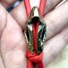 Mantello in ottone Coltello Perline EDC Fai da te Paracord Braccialetti intrecciati Cordino Portachiavi Ciondoli Accessori Attrezzo da esterno Appendini Ciondoli