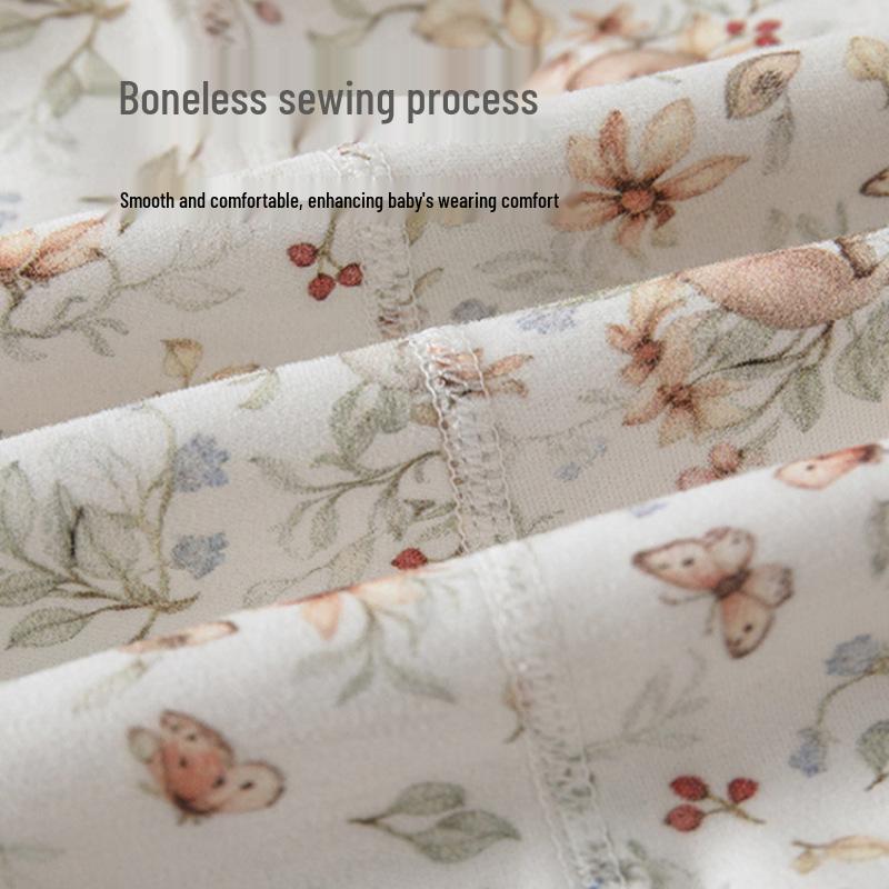 Spring Floral Infant Jumpsuit: Baby & Toddler Princess Romper for Outdoor Crawling