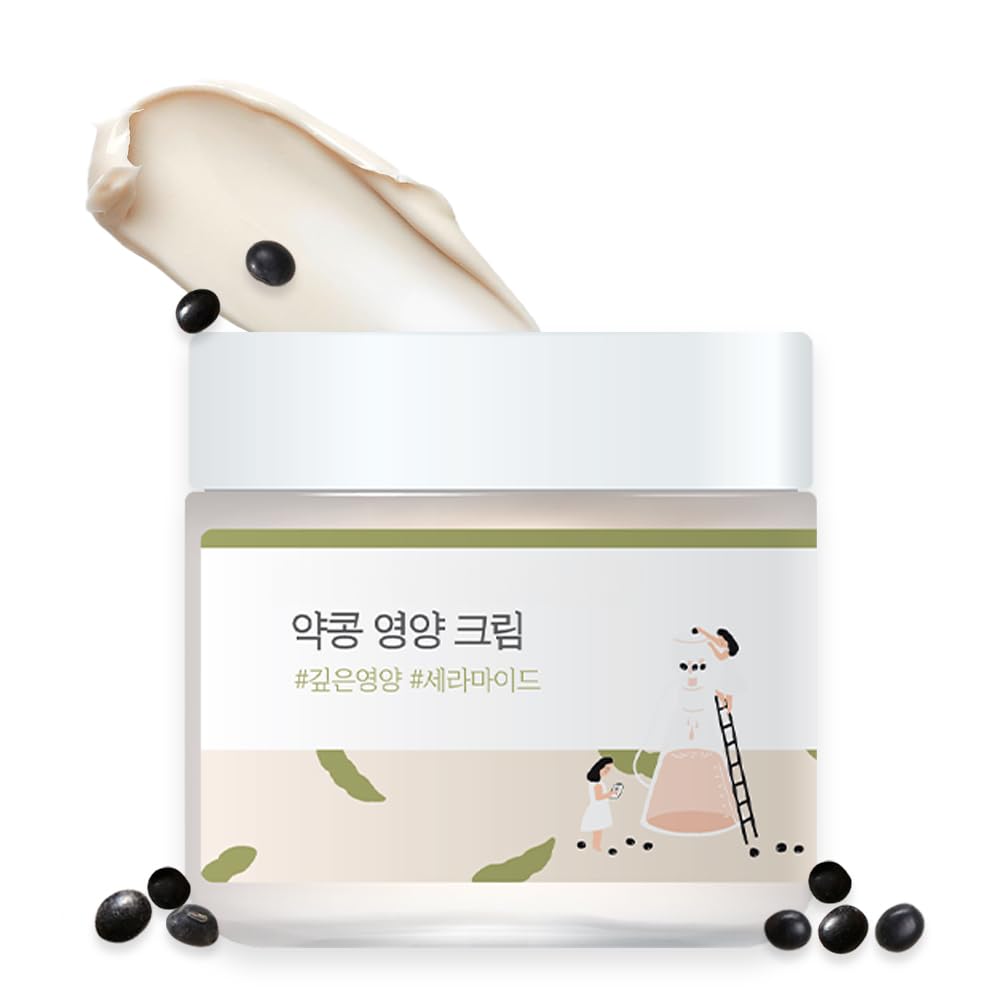 ROUND LAB Black Bean Nourishing Cream 80ml Barrier Sensitive Skin Texture Firmness Dry Black Bean [Skin Care, Skin, Care, Care, Hypoallergenic, Skin,