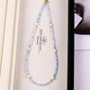 Aquamarine & Freshwater Pearl Handmade Beaded Necklace for Women - Elegantly Designed Light Luxury Accessory