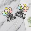 Double Layer Cupcake Toppers Paper Happy Birthday Cake Decoration  Kids Party Decor