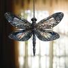 Dragonfly Acrylic Suncatcher Stained Glass Effect Bohemian Window Hanging Ornament for Indoor Outdoor Garden Decor Gifts for Mom Women