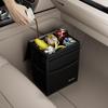 Knodel Car Trash Can with Leakproof Car Trash Can with Storage Waterproof Auto Toilet Trash Bag for Headrest Lid, Pocket, (Medium)