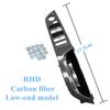 For BMW 3 Series E90 E91 316 318 320 325 Upgraded LHD RHD Carbon Fiber Inner Door Pull Handle Kit Panel Trim Cover Replacement