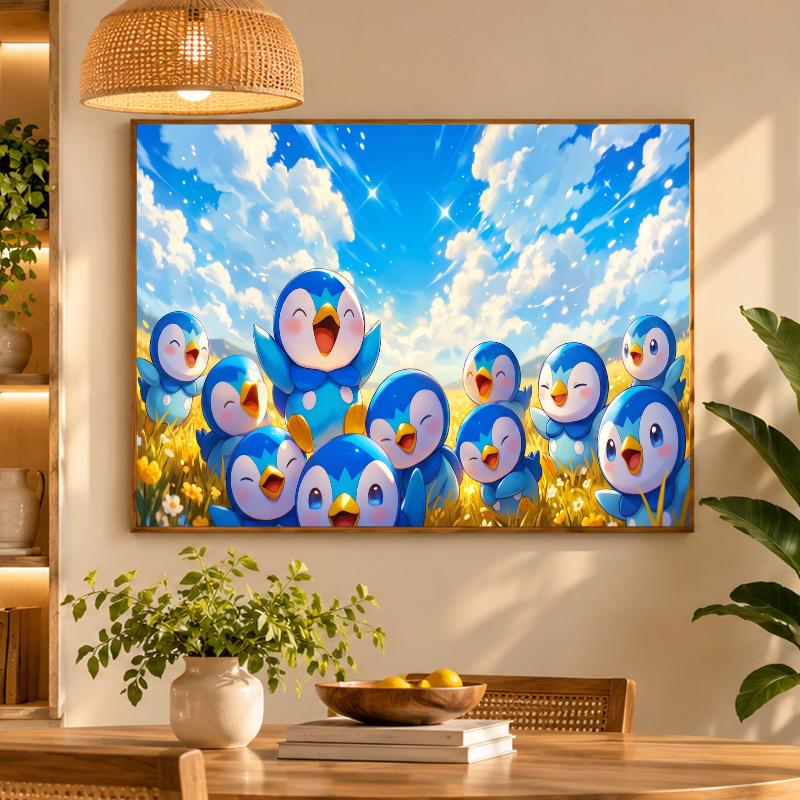 5D Diamond Painting Piplup DIY Full Drill Diamond Art Kit Home Decoration