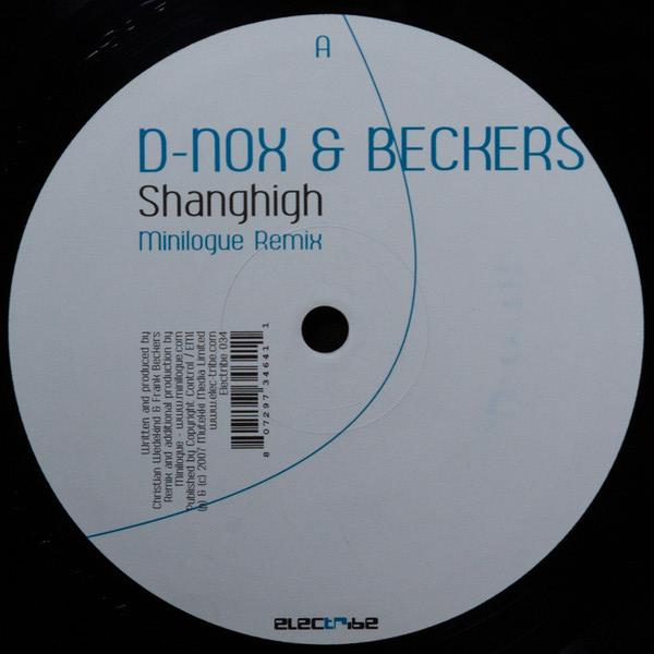 

12-дюймовая пластинка DNOX BECKERS Шанхай ELECTRIBE034 Electribe 2007 Германия Танцевальная Электроника Б/У