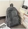 Schoolbag trendy brand new large-capacity personality leisure simple fashion versatile junior high school student travel schoolbag backpack