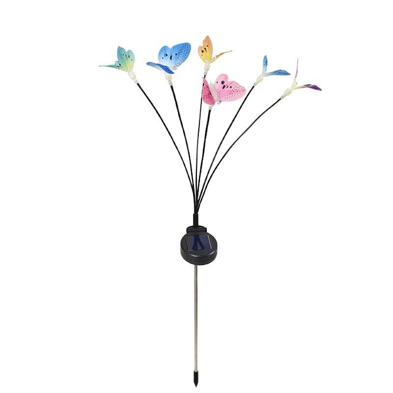 Seven-Color Solar Butterfly Light for Garden Decoration.