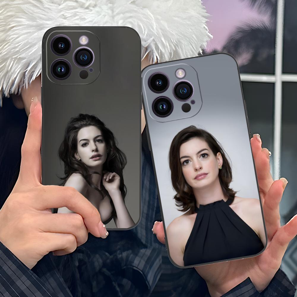 Anne Hathaway Mobile Phone Case for iPhone 17 16 15 14 13 12 11 X XR XS 8 7 Air Pro Max Plus Mini Colorful Cover Luxury Cover