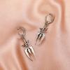 Retro Skull Hoop Earrings Gothic Hypoallergenic Fashion Charm Couple Circle Earrings Halloween Gifts