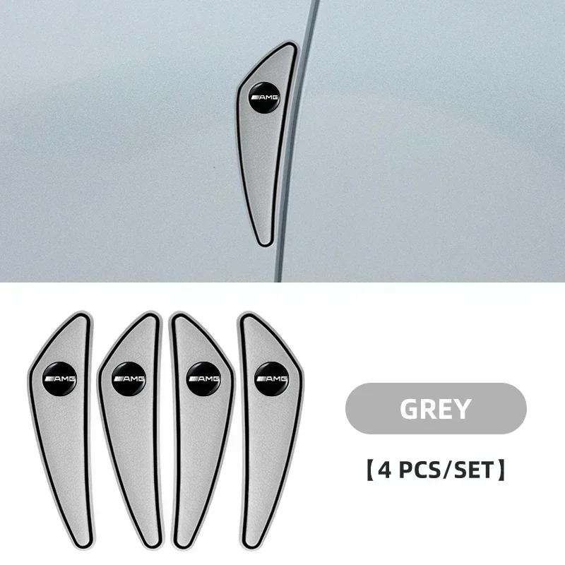 BTY4 4pcs Car Door Bumper Strip Protection Strip For Mercedes Benz Amg W204 W213 W205 W211 W212 W176 W205 W203 Auto Accessories