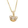 Necklace Fashion Zircon Bear Temperament Necklace Accessories Women's High Sense Light Luxury Full Zirconium Versatile Accessories